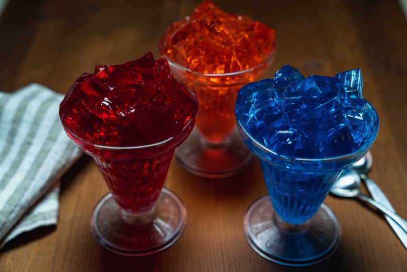 jello of different colors