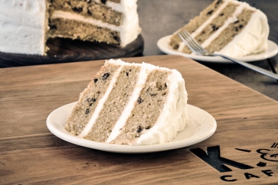 slice of sweet potato cake