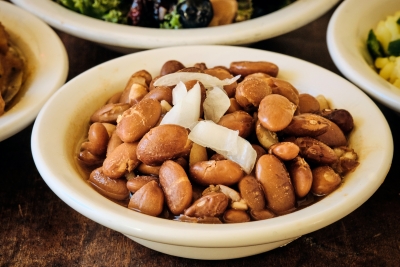 side of pinto beans with onion