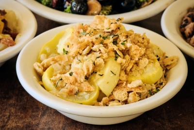 side of squash casserole