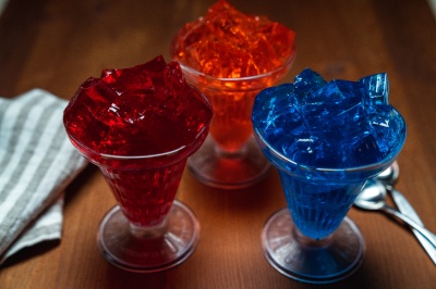 various colors of jell-o